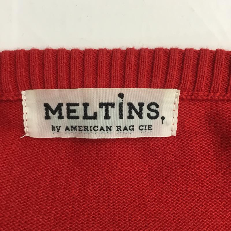 アメリカンラグシー AMERICAN RAG CIE ニット、セーター 長袖 クルーネック 1 無地 赤 / レッド / メンズ USED 古着 中古 10041013