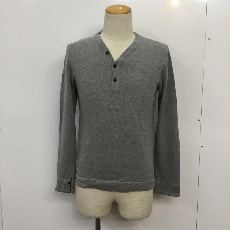 タケオキクチ TAKEO KIKUCHI ニット、セーター 長袖 2 無地 灰 / グレー / メンズ USED 古着 中古 10041023