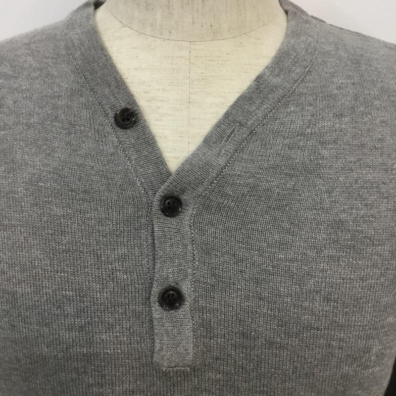 タケオキクチ TAKEO KIKUCHI ニット、セーター 長袖 2 無地 灰 / グレー / メンズ USED 古着 中古 10041023