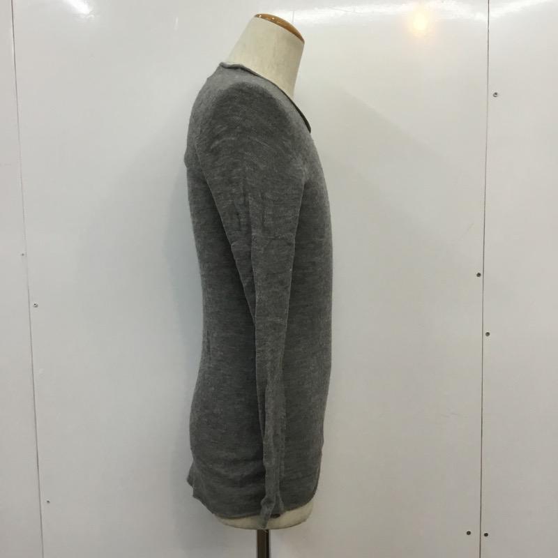 エディション EDITION ニット、セーター 長袖 1 無地 灰 / グレー / メンズ USED 古着 中古 10041033