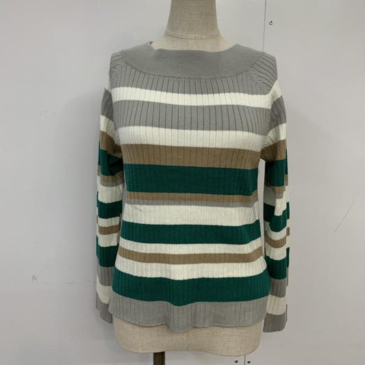 ディスコート Discoat カットソー 長袖 ボーダー M ボーダー柄 マルチカラー / マルチカラー /  レディース USED 古着 中古 10041041