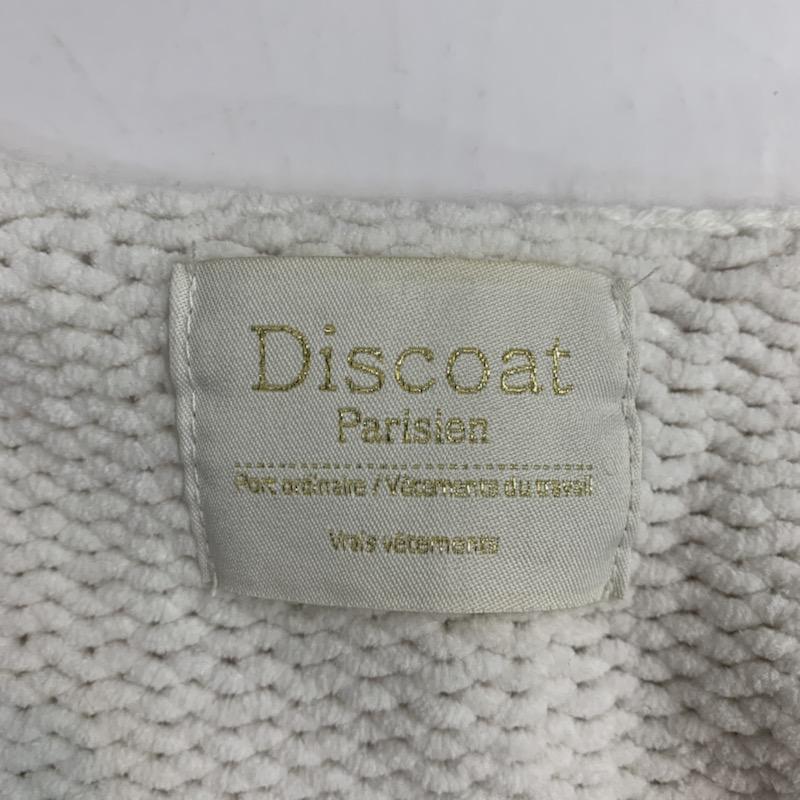 ディスコート Discoat ニット、セーター 長袖 M 無地 白 / ホワイト / レディース USED 古着 中古 10041042