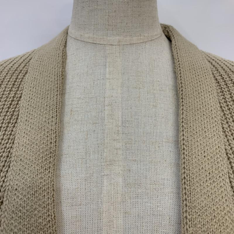 ローリーズファーム LOWRYS FARM カーディガン 長袖 タグ付 FREE 無地 ベージュ / ベージュ / レディース USED 古着 中古 10041084