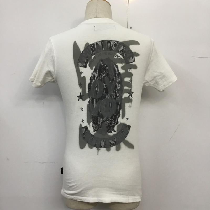 ロエン ROEN Tシャツ 半袖 プリント M 無地 X プリント 白 / ホワイト / メンズ USED 古着 中古 10041111