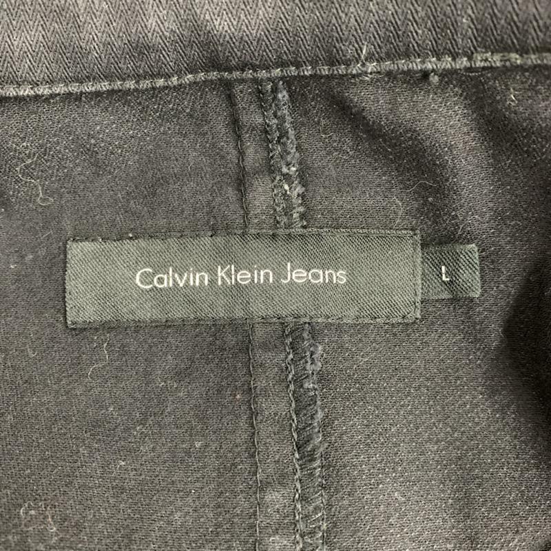 カルヴァン クライン ジーンズ Calvin Klein Jeans ジャケット、上着 ジャケット、ブレザー テーラードジャケット L 無地 黒 / ブラック / レディース USED 古着 中古 10041164