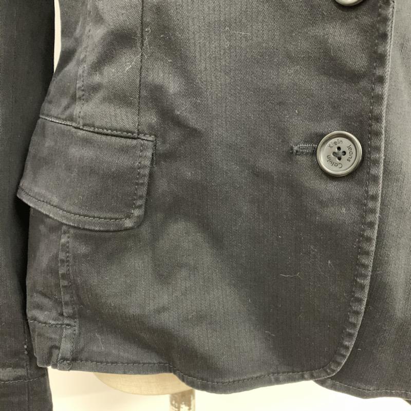 カルヴァン クライン ジーンズ Calvin Klein Jeans ジャケット、上着 ジャケット、ブレザー テーラードジャケット L 無地 黒 / ブラック / レディース USED 古着 中古 10041164