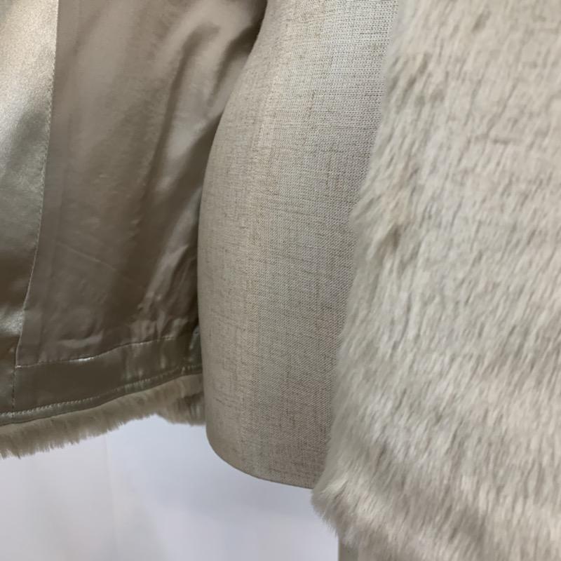 アンタイトル UNTITLED コート 毛皮、ファー ノーカラー 3 無地 灰 / グレー / レディース USED 古着 中古 10041200