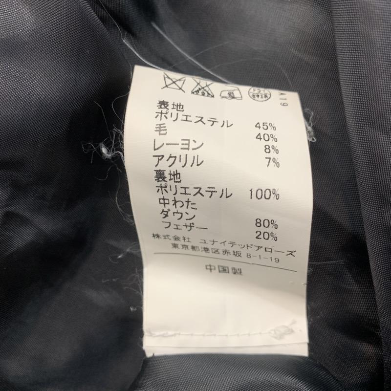 グリーンレーベルリラクシング green label relaxing コート ダウンコート 38 無地 黒 / ブラック / レディース USED 古着 中古 10041209