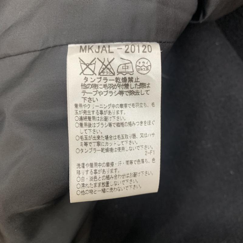 ミッシェル・クラン MICHEL KLEIN コート ピーコート 48 無地 黒 / ブラック / メンズ USED 古着 中古 10041288