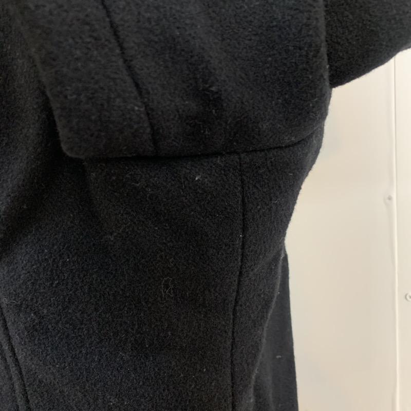 ミッシェル・クラン MICHEL KLEIN コート ピーコート 48 無地 黒 / ブラック / メンズ USED 古着 中古 10041288