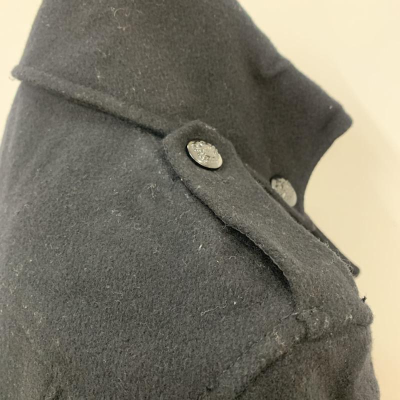 ミッシェル・クラン MICHEL KLEIN コート ピーコート 48 無地 黒 / ブラック / メンズ USED 古着 中古 10041288