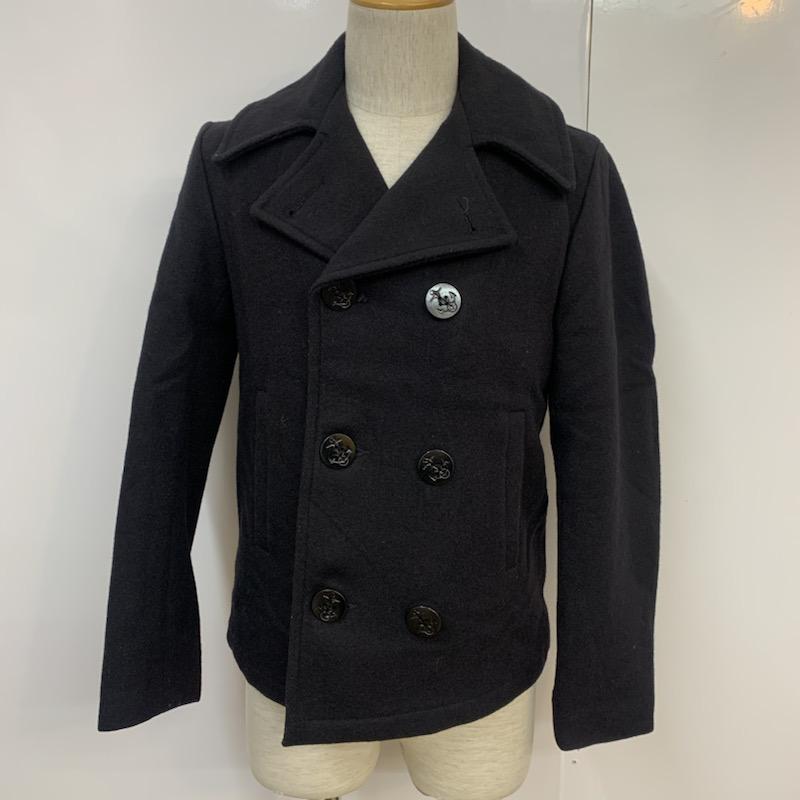 フェデリティー FIDELITY コート ピーコート S 無地 黒 / ブラック / メンズ USED 古着 中古 10041289
