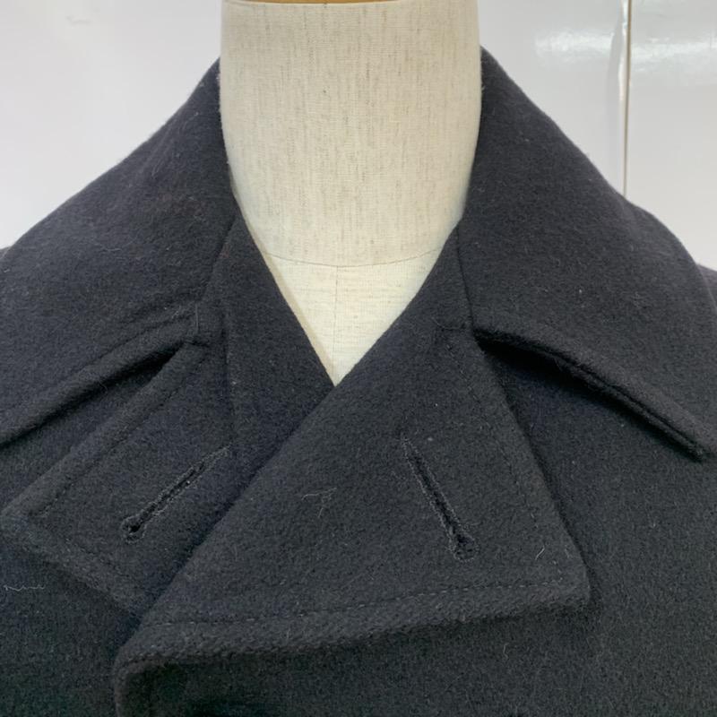 ビームス BEAMS コート ピーコート S 無地 黒 / ブラック / メンズ USED 古着 中古 10041291