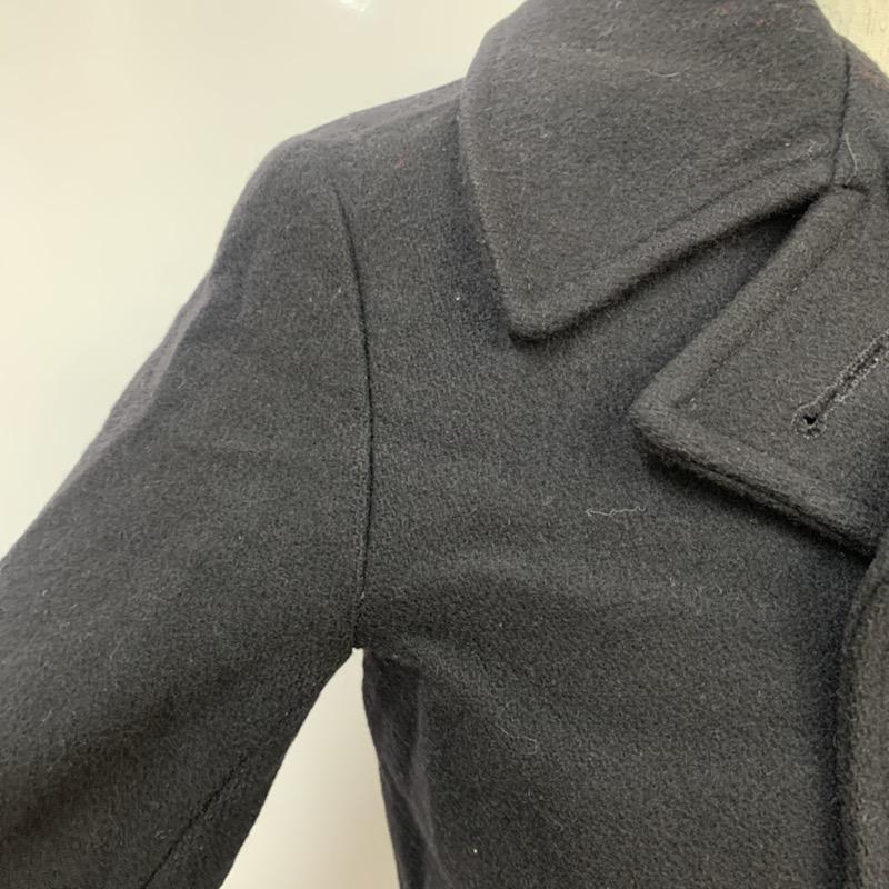 ビームス BEAMS コート ピーコート S 無地 黒 / ブラック / メンズ USED 古着 中古 10041291