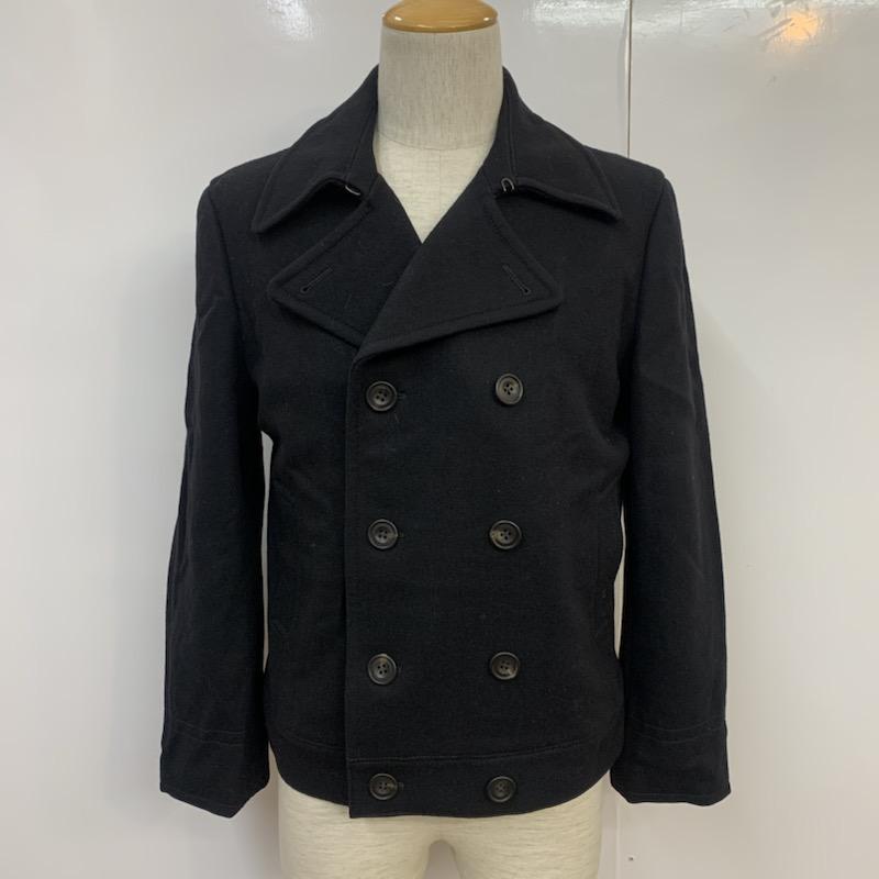 ビューティアンドユースユナイテッドアローズ BEAUTY&YOUTH UNITED ARROWS コート ピーコート S 無地 黒 / ブラック / メンズ USED 古着 中古 10041294