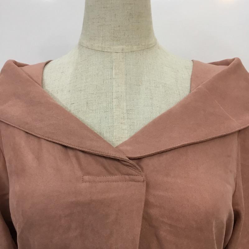 ケービーエフ KBF カットソー 長袖 無地 桃 / ピンク /  レディース USED 古着 中古 10041369