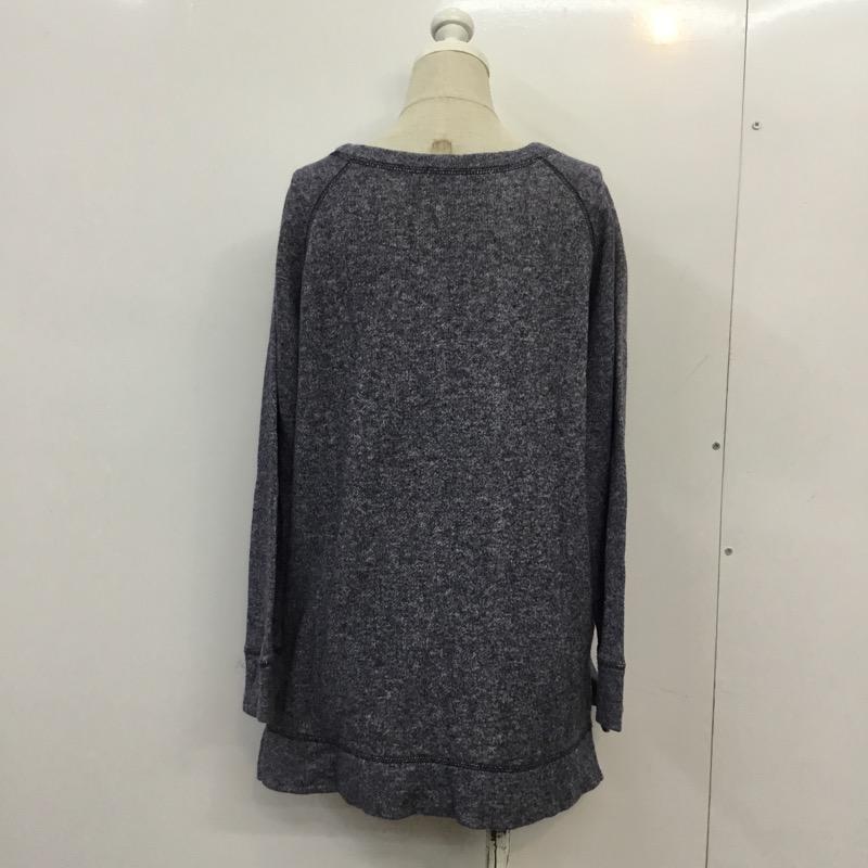 コーエン coen カットソー 長袖 M  茶 / ブラウン / X 青 / ブルー /  レディース USED 古着 中古 10041387