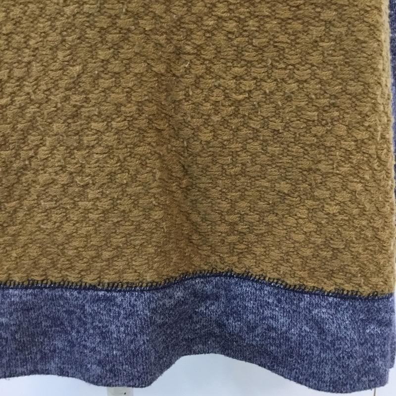 コーエン coen カットソー 長袖 M  茶 / ブラウン / X 青 / ブルー /  レディース USED 古着 中古 10041387