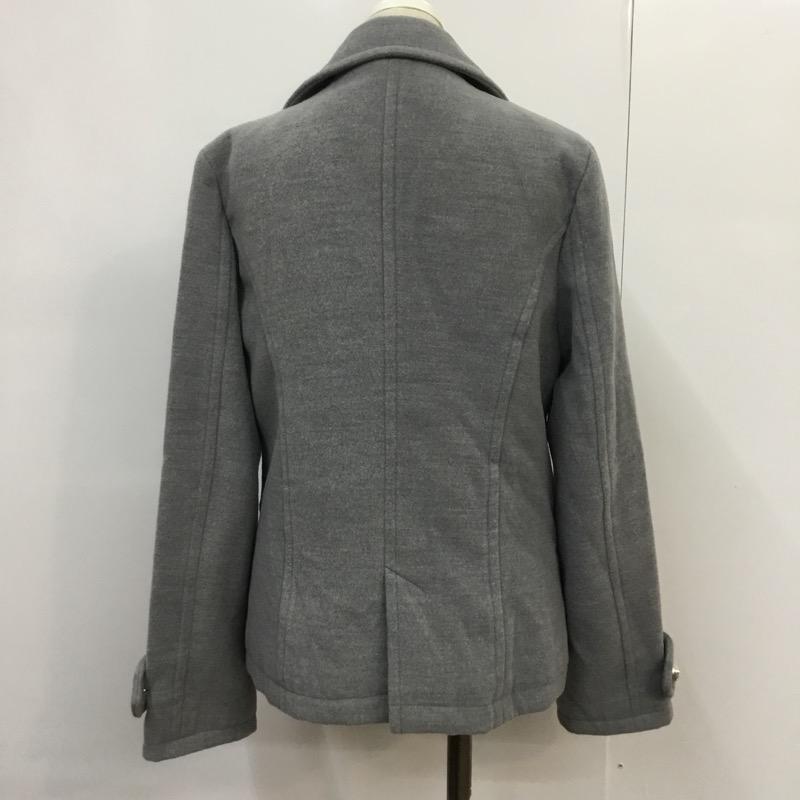 イング INGNI コート ピーコート M 無地 灰 / グレー / レディース USED 古着 中古 10041392