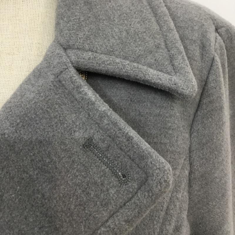 イング INGNI コート ピーコート M 無地 灰 / グレー / レディース USED 古着 中古 10041392