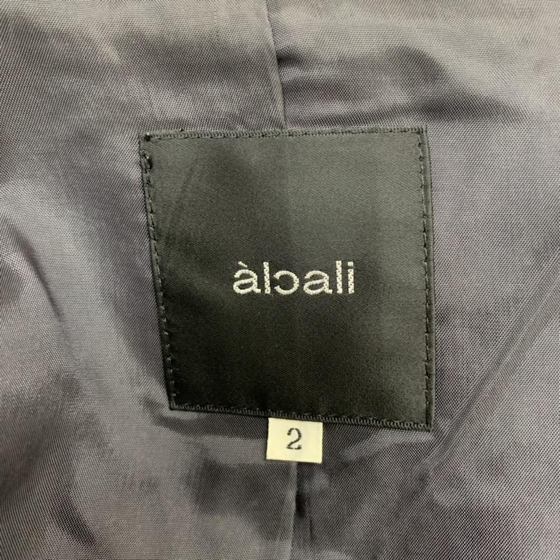 アルカリ alcali ジャケット、上着 ジャケット、ブレザー テーラードジャケット 2 無地 チャコールグレー / チャコールグレー / レディース USED 古着 中古 10041498