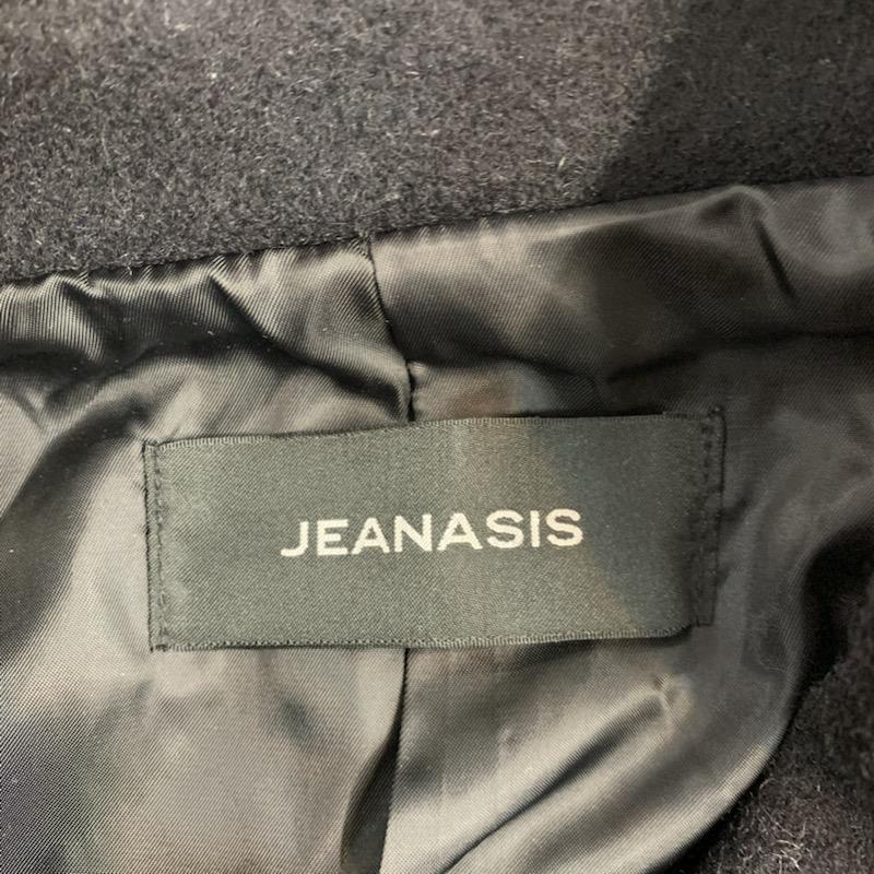 ジーナシス JEANASIS コート ピーコート FREE 無地 黒 / ブラック / レディース USED 古着 中古 10041524