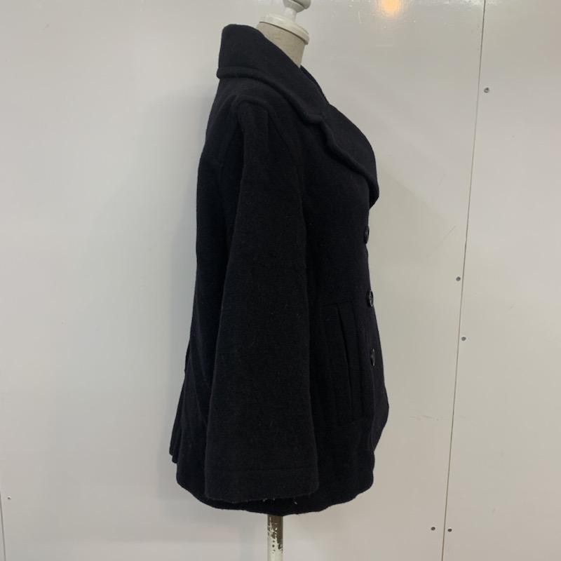 ジーナシス JEANASIS コート ピーコート FREE 無地 黒 / ブラック / レディース USED 古着 中古 10041524