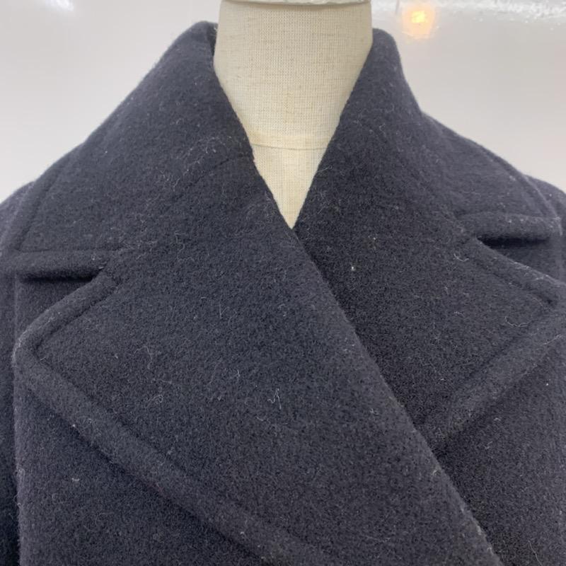 ジーナシス JEANASIS コート ピーコート FREE 無地 黒 / ブラック / レディース USED 古着 中古 10041524