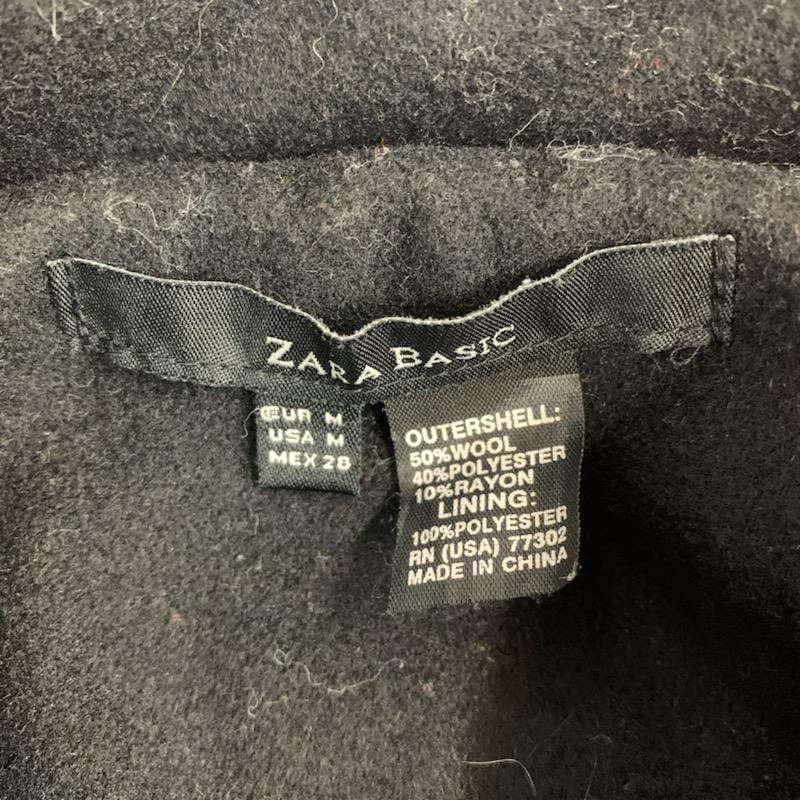ザラベーシック ZARA BASIC ジャケット、上着 ジャケット、ブレザー ショート丈 M 無地 黒 / ブラック / レディース USED 古着 中古 10041531