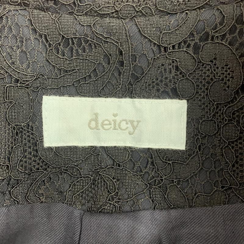 デイシー DEICY コート トレンチコート レース 1 レース柄 黒 / ブラック / レディース USED 古着 中古 10041535