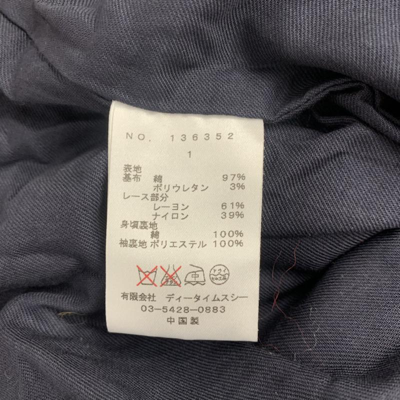 デイシー DEICY コート トレンチコート レース 1 レース柄 黒 / ブラック / レディース USED 古着 中古 10041535