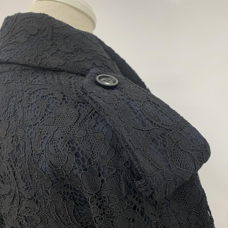 デイシー DEICY コート トレンチコート レース 1 レース柄 黒 / ブラック / レディース USED 古着 中古 10041535