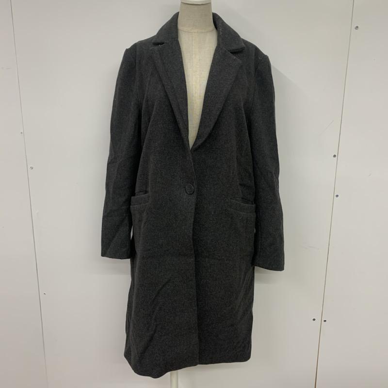 アーバンリサーチ URBAN RESEARCH コート コート一般 チェスターコート FREE 無地 ダークグレー / ダークグレー / レディース USED 古着 中古 10041538