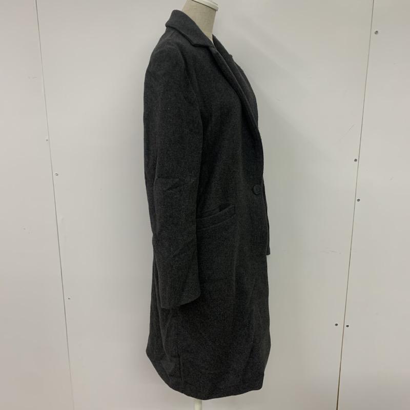 アーバンリサーチ URBAN RESEARCH コート コート一般 チェスターコート FREE 無地 ダークグレー / ダークグレー / レディース USED 古着 中古 10041538