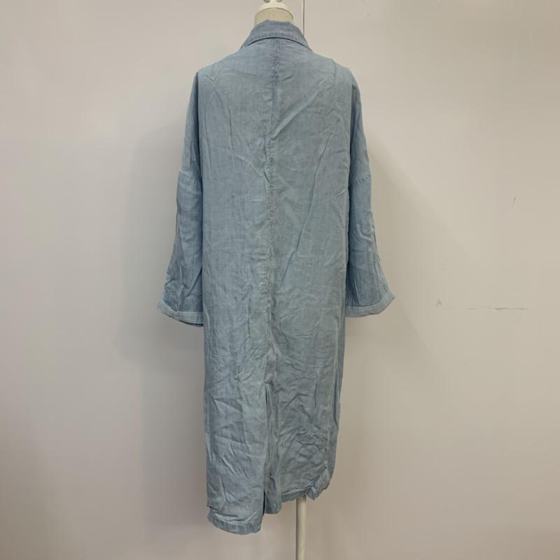 ジーナシス JEANASIS コート コート一般 テンセルDチェスター7S FREE 無地 水色 / ライトブルー / レディース USED 古着 中古 10041541