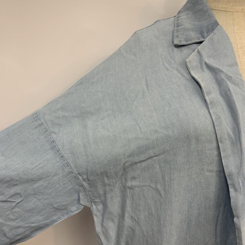 ジーナシス JEANASIS コート コート一般 テンセルDチェスター7S FREE 無地 水色 / ライトブルー / レディース USED 古着 中古 10041541