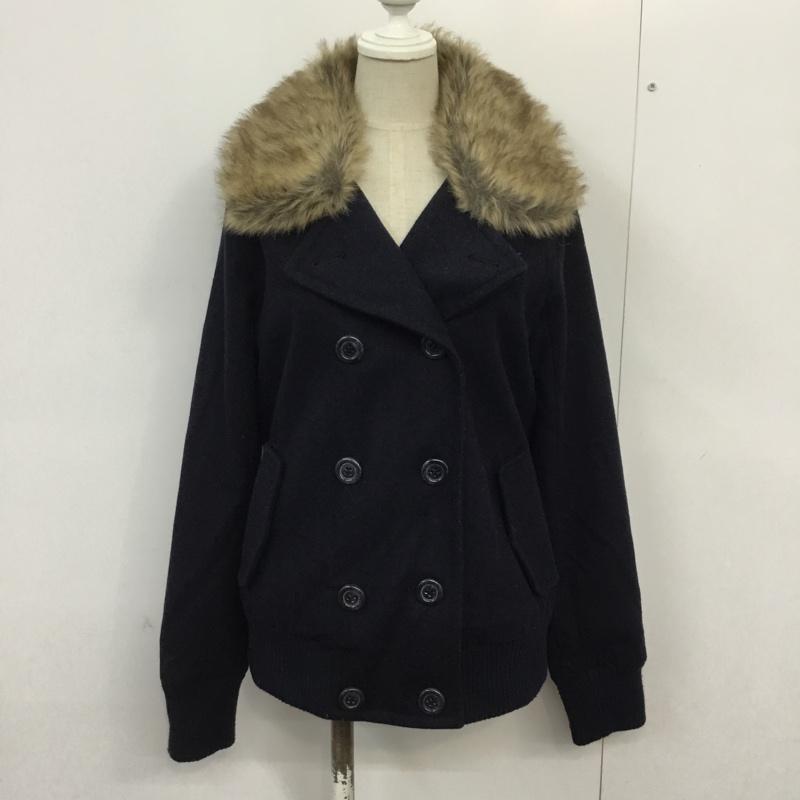 マジェスティックレゴン MAJESTIC LEGON コート ピーコート FREE 無地 紺 / ネイビー / レディース USED 古着 中古 10041679