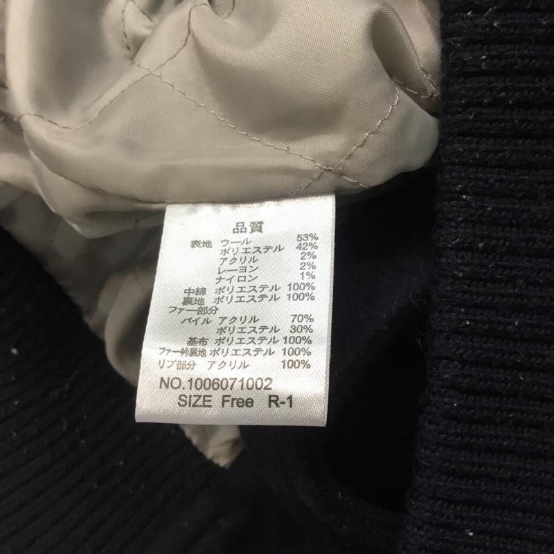 マジェスティックレゴン MAJESTIC LEGON コート ピーコート FREE 無地 紺 / ネイビー / レディース USED 古着 中古 10041679