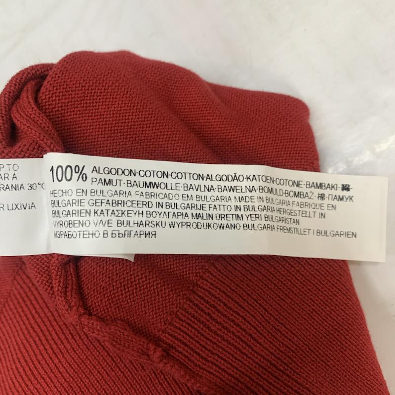 ザラメン ZARA MAN ニット、セーター 長袖 クルーネック M 無地 赤 / レッド / メンズ USED 古着 中古 10041706
