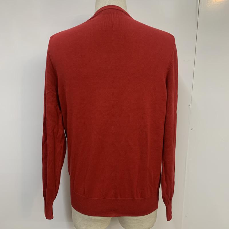 ザラメン ZARA MAN ニット、セーター 長袖 クルーネック M 無地 赤 / レッド / メンズ USED 古着 中古 10041706