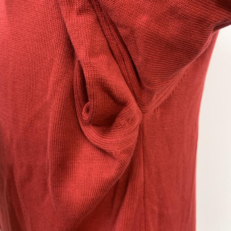 ザラメン ZARA MAN ニット、セーター 長袖 クルーネック M 無地 赤 / レッド / メンズ USED 古着 中古 10041706