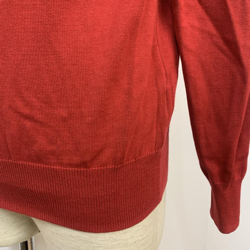 ザラメン ZARA MAN ニット、セーター 長袖 クルーネック M 無地 赤 / レッド / メンズ USED 古着 中古 10041706