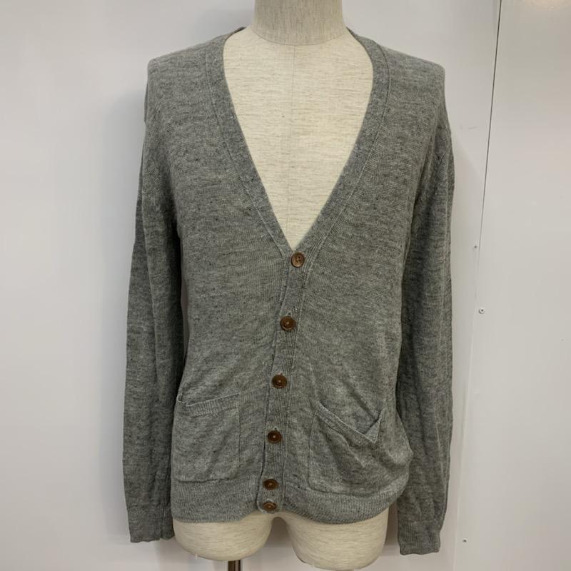 ビューティアンドユースユナイテッドアローズ BEAUTY&YOUTH UNITED ARROWS カーディガン 長袖 L 無地 灰 / グレー / メンズ USED 古着 中古 10041707