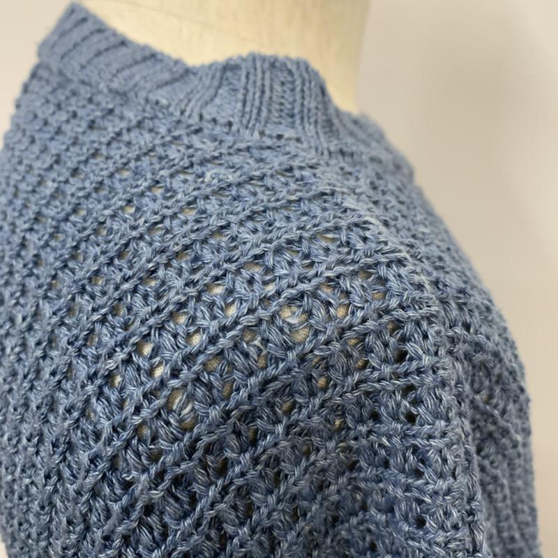 ジャーナルスタンダードホームステッド JOURNAL STANDARD J.S HOMESTEAD ニット、セーター 長袖 クルーネック L 水色 / ライトブルー / メンズ USED 古着 中古 10041726