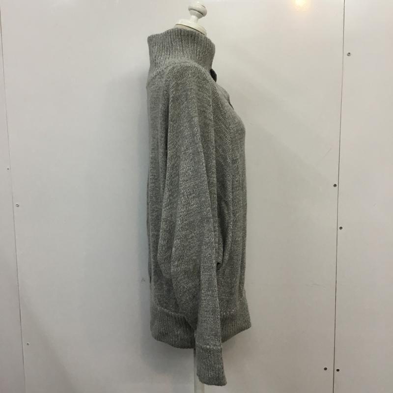 イング INGNI カーディガン 長袖 ニット M 無地 灰 / グレー / レディース USED 古着 中古 10041774