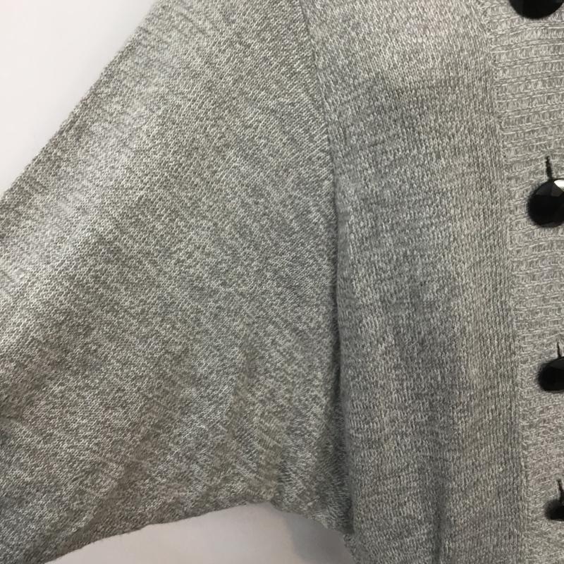 イング INGNI カーディガン 長袖 ニット M 無地 灰 / グレー / レディース USED 古着 中古 10041774