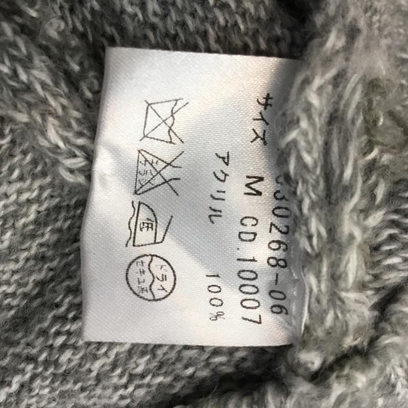 イング INGNI カーディガン 長袖 ニット M 無地 灰 / グレー / レディース USED 古着 中古 10041774