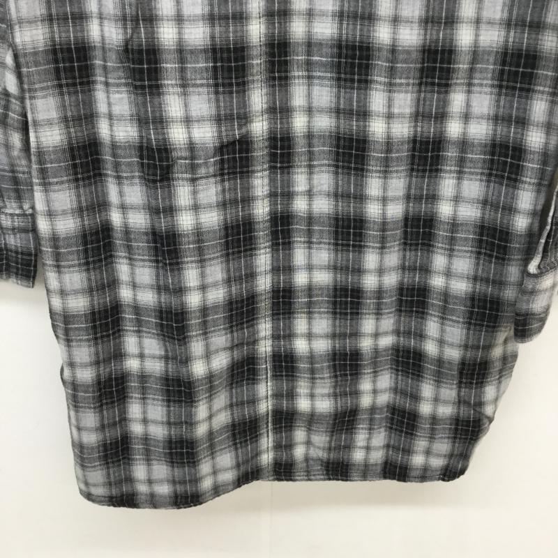 ディーゼル DIESEL シャツ、ブラウス 長袖 XS チェック 黒 / ブラック / X 灰 / グレー / メンズ USED 古着 中古 10041780