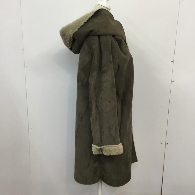 レプシィム LEPSIM コート コート一般 ムートン風コート M ダークブラウン / ダークブラウン / レディース USED 古着 中古 10041822