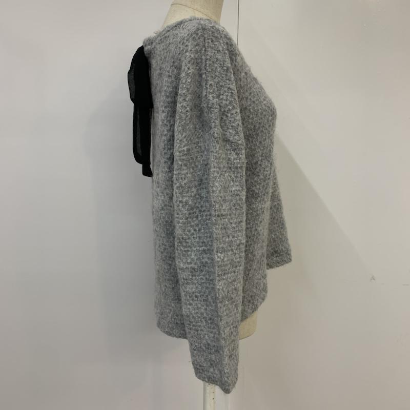 イーハイフンワールドギャラリー E hyphen world gallery ニット、セーター 長袖 FREE 無地 灰 / グレー / レディース USED 古着 中古 10041953